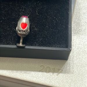 Wine glass charm